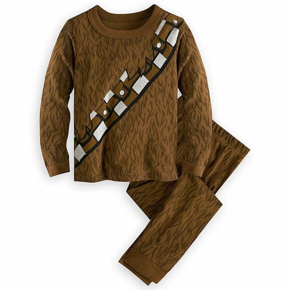 Disney Star Wars Chewbacca Chewie Costume 2 PC Long Sleeve Pajama PJ Set Boy 7 - Picture 1 of 1